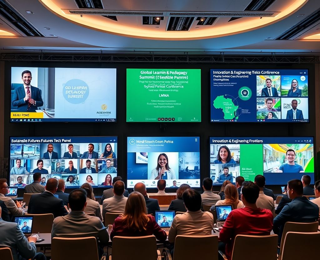 Virtual conference with international participants engaging in Swedish Dialogue’s key events on education, sustainability, and innovation